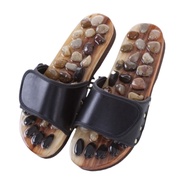 HQBWON Đá Cuội tự nhiên Dép mát xa bấm huyệt Chăm sóc bàn chân Xăng đan Đá mát xa Thoải mái Thư giãn