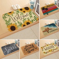 Welcome Letters welcome to Home Floor Mats Foyer Kitchen Absorbent Mats Carpet Foot Mats