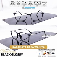 Women's Lightweight Plastic Square Reading Glasses Plus +100 +125 +150 +175 +200 +225 +250 +275 +300