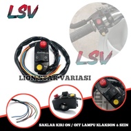 TOMBOL Domino Left Switch Domino Left Switch Universal Horn Button Turn Signal And Far Near Light Th