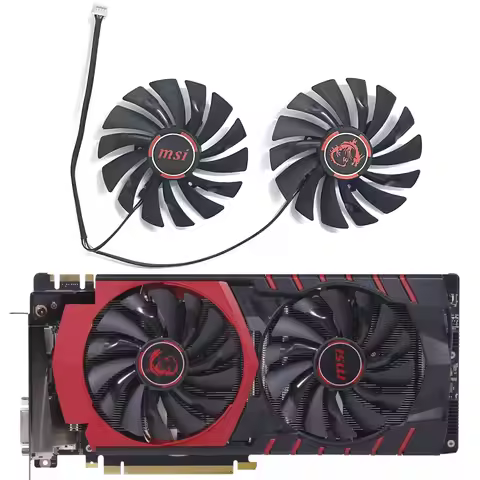 95MM 4PIN PLD10010S12HH GTX1080Ti GPU cooler for MSI GTX 960 1060 1070 1080 Ti GTX980Ti Gaming RX 47