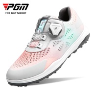 PGM รองเท้ากอล์ฟผู้หญิงน้ำหนักเบาพิเศษรองเท้าผ้าใบกอล์ฟสุภาพสตรี Sepatu Kancing หัวเข็มขัดกันลื่นรองเท้าระบายอากาศใหม่