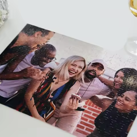 35/300/500/1055pcs Personalized Custom Photo Puzzle Family Custom Photo Portrait Puzzle Handmade Bir