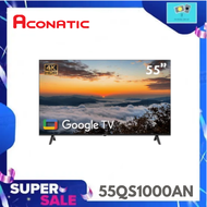ACONATIC QLED TV Google TV สมาร์ททีวี 55 นิ้ว รุ่น 55QS1000AN