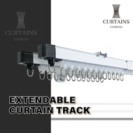 Extendable Track / Adjustable Curtain Rail / Aluminium Curtain Rail / Aluminium Curtain Track / Curtain Track