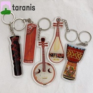 TARANIS Guitar Acrylic Keychain, Clarinet Cello Guitar Model Pendant, Instrument Key Chain Saxophone