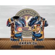 49th Anniversari Akp Frat Men's Short Sleeve Dragon Big Logo Full Sublimation 49th Anniversary Cotto