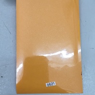 Metallic Orange Glass Sticker 6621