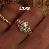 Women's Ring Luxury Shiny Big Diamond Ring