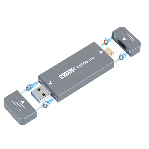 M.2 NVMe 2230 SSD Enclosure USB A/C Adapter 10Gb USB3.2 Gen2 External Case Box for M2 2230 NVMe SN74