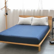 ผ้าปูที่นอน 1ผืน 6ฟุต/5ฟุต ผ้าฝ้ายแท้100% คละสี คุมกับที่นอน 10 นิ้ว มีที่รัดมุม ยางรัด4ที่ Fitted s