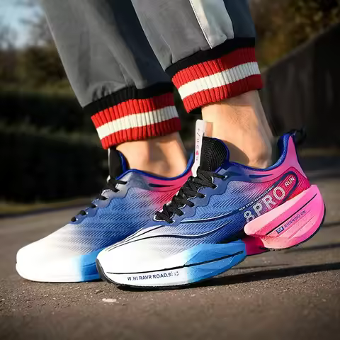 Men's Carbon Plate Sneakers Breathable Marathon Athletic Running Shoes 8PRO Fitness Outdoor Tennis T