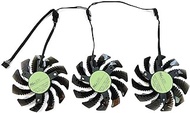 MAHIE New 75MM T128010SU PLD08010S12H GTX 1080 GPU Fan，Fit for Gigabyte Fit for AORUS GTX 1080 1070 Ti G1 Gaming Graphics Card Cooling Fan Cheerfully (Color : 3PCS T128010SU)