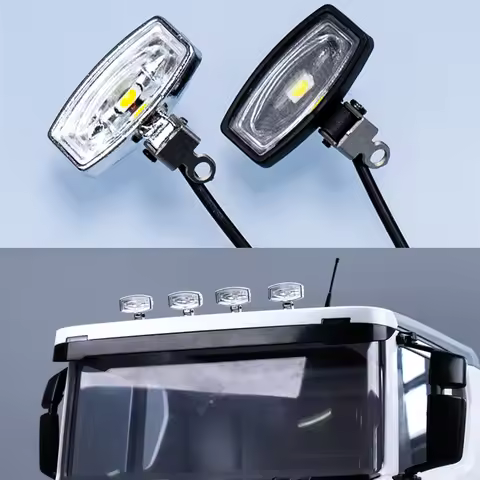 LED Roof Spotlight for 1/14 Tamiya RC Truck Scania BENZ VOLVO MAN Diy Parts