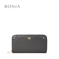 Bonia Black Anetta Long Zipper Wallet