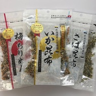 【Direct from Japan】Fresh Furikake (Squid and kelp toppings, Mackerel and kelp toppings, Plum and dri