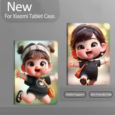 Cartoon Pigtail Joy Jump For Xiaomi Redmi Mi Pad 4 5 6 7 8 K SE Mini Pro Plus Max 10.1 11.2 inch Tab