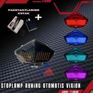 X-Case Stoplamp Vixion New NVL NVX Running Automatic 7 8 Modes Collosium 3 in 1 Sein Running T5630