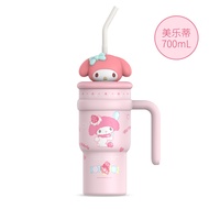 MINISO Sanrio Insulation Cup 700ml Sanrio Punch Ice Buck Cup ถ้วยเครื่องดื่มเย็น Cinnamoroll Insulat