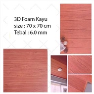 KAYU 3d Foam wood Wall Wallpaper Size 70 X 70 CM wood List