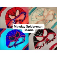 Mayday Spiderman Crochet Beanie (READ DESCRIPTION FOR STOCK) CUTE BEANS FOR BABIES, CHILDREN & ADULT