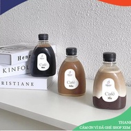 300ml flat flat plastic bottle, virgin plastic bottle with lid