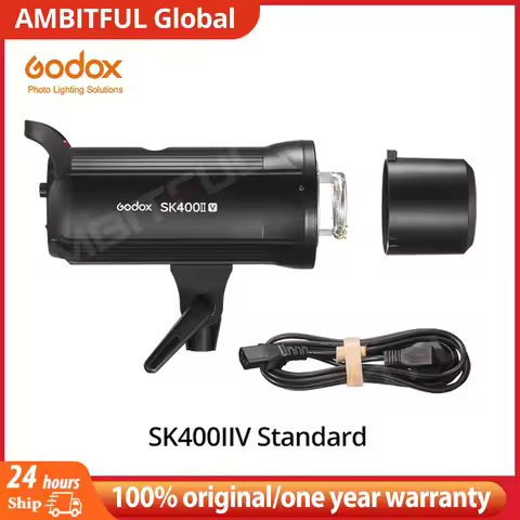 Godox SK400IIV SK400II-V 400Ws Professional Compact Studio Flash for Photography Studio Stream pk Go