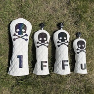 Golf Club Cover Skull Fairway Iron Wood Cover No. 1 Small Chicken Leg Semicircle Straight Putter Pro