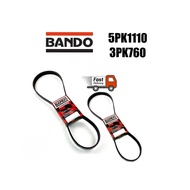 Toyota Caldina ST246 2.0 Turbo BANDO Fan Power Steering Belt 3PK760 5PK1110