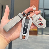 Porsche Key Case macan Cayenne 718 Cayman Key Reflective Gray Protective Caseauto parts Car decorati