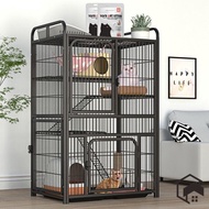 Cat Cage 4 Level  Metal Pet Bank Tingkat Sangkar Kucing Villa Large Free Space Fence