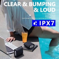 Koleer Super Bass Portable Bluetooth Speaker Speaker Waterproof IPX7 with Lights, 10W Stereo, 30H Pl