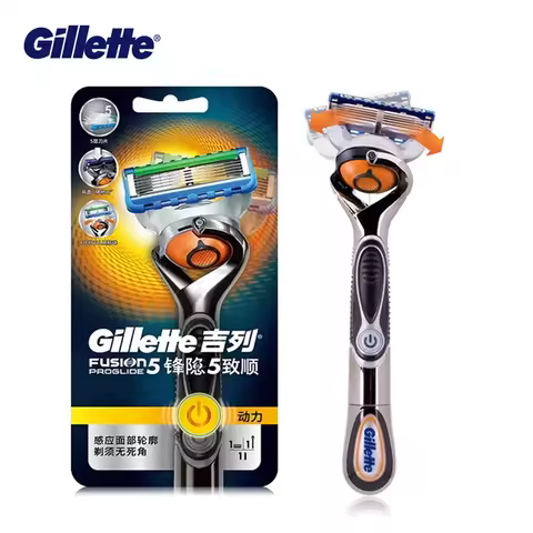 Original Gillette Fusion5 ProGlide Power Men Razor with FlexBall Technology Safty Shaving 5 Layers B