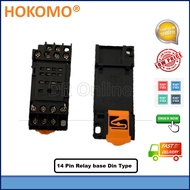Hokomo Relay Base Socket 8Pin / 14Pin Relay Flat Pin Base Socket