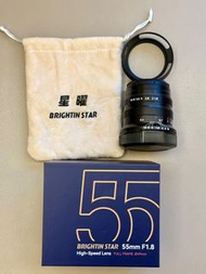 星曜 Brightin Star 55mm f1.8 全片幅大光圈手動鏡頭 for Canon RF Mount.