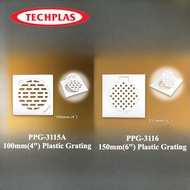 [ TECHPLAS ] (PPG-3115A / PPG-3116) Plastic Grating | Floor Trap Cover | 4" / 6"