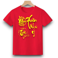 Áo Thun Tết Trẻ Em - Áo Thun In 3D Full Áo Mẫu M08