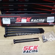 SCK RACING STUD BOLT / TIANG BLOCK SET  Y15ZR Y15 LC135 RS150 HEAD SCREW JACKROD EXTRA LONG 165MM 18