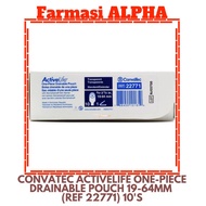 Convatec ActiveLife One-Piece Drainable Pouch 19-64mm (REF 22771) 10'S