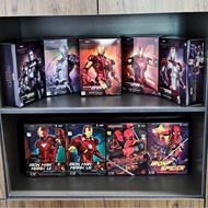 Marvel Avengers Iron Man MK1-MK7 Model Ornaments Peripheral Toys Movable