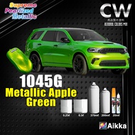 [ Metallic Apple Green ] 2K Paint 1045G CW Aikka Aerosol Spray DIY Cat Kereta & Motor Apple Hijau