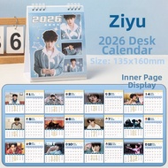 TNT Era Boy Group 2026 Desktop Calendar Double-Sided Copperplate Paper Dong Eng Xin Song Yuyi Bai Lu