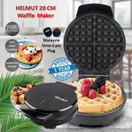 Helmut 20cm Waffle Maker 1000W Classic Waffle Maker Machine Non-Stick Plates Indicator Lights Cool