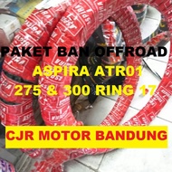 Paket Ban Luar Trail Atr01 2.75 &amp; 3.00 Ring 17 Ban Kembang Tahu Motor