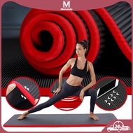 (Yoga Matt for Workout) Lock Edge Yoga Mat+Bag+Rope 15MM Excercise Mat Thicken Non Slip Fitness Mat