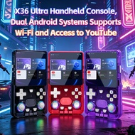 X36 ultra handheld game console 20000+games 20 emulator 3500mAh with RGB multiplayer game multi lang
