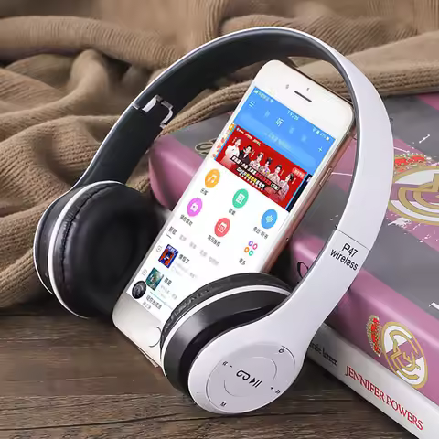 2027 Original New P47 Headset 5.0 Bluetooth Headset Folding Series Wireless Sports Game Headset