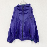 Helly Hansen 全拉鍊尼龍夾克，紫色，M 碼，古著。