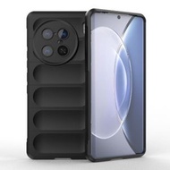 全城熱賣 - 適用於vivo X90 Pro 5G 幻盾TPU+絨布手機殼（黑色）
