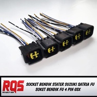 CDI SOCKET 4 PIN STARTER BENDIK SOCKET SATRIA FU 4 PIN WATERPROOF STARTER BENDIK GSX FXR 150
